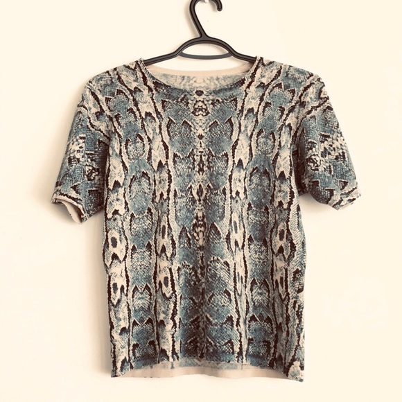 Vintage snakeskin print top - Picture 1 of 3